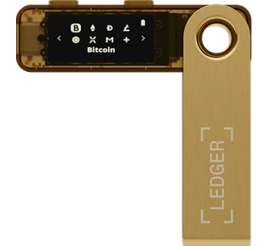 Slika izdelka: Ledger Nano S Plus, denarnica za Bitcoin in druge kriptovalute, Zlata