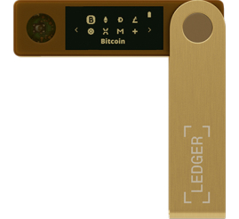 Slika izdelka: Ledger Nano X, denarnica za Bitcoin in druge kriptovalute, Zlata