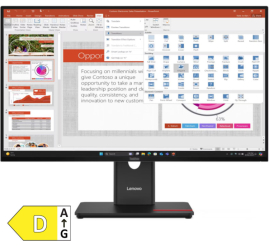 Slika izdelka: LENOVO ThinkVision T27-40 68,58cm (27") FHD IPS DP/HDMI/VGA monitor