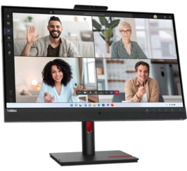 Slika izdelka: LENOVO ThinkVision T27hv-30 27" (68,58cm) QHD IPS DP/HDMI/USB-C/LAN kamera zvočniki monitor
