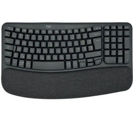 Slika izdelka: Logitech brezžična tipkovnica ergonomska Wave Keys črna SLO gravura