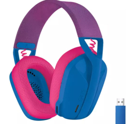 Slika izdelka: LOGITECH G435 Wireless LightSpeed Gaming z mikrofonom modre slušalke