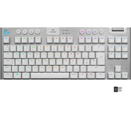 Slika izdelka: LOGITECH G915 LIGHTSPEED TKL GL Tenkeyless brezžična RGB mehanska gaming slo bela tipkovnica