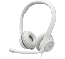 Slika izdelka: LOGITECH H390 USB bele stereo slušalke z mikrofonom