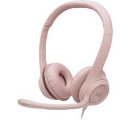 Slika izdelka: LOGITECH H390 USB roza stereo slušalke z mikrofonom