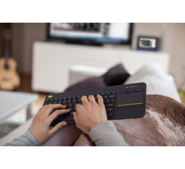 Slika izdelka: LOGITECH K400 PLUS brezžična touch črna slovenska tipkovnica