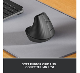 Slika izdelka: Logitech Miška Lift Vertical Ergonomic, grafitna