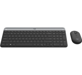 Slika izdelka: LOGITECH MK470 Slim Combo brezžična grafitna tipkovnica + miška 