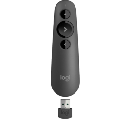 Slika izdelka: Logitech Presenter R500s Wireless, rdeč laser, USB, Grafit