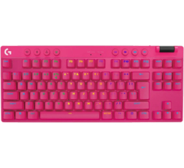 Slika izdelka: LOGITECH PRO X TKL LIGHTSPEED brezžična RGB Tactile mehanska gaming slotisk roza tipkovnica