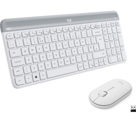 Slika izdelka: Logitech Slim Wireless Combo MK470, grafitna SLO bela