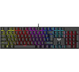 Slika izdelka: Mehanska gaming tipkovnica BYTEZONE Dozer RGB / modra stikala / makro / Anti-Ghosting (črna)