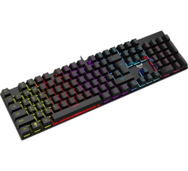 Slika izdelka: Mehanska gaming tipkovnica BYTEZONE Dozer RGB / modra stikala / makro / Anti-Ghosting (črna)