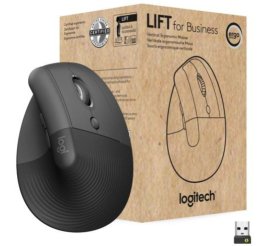 Slika izdelka: Miš brezžična + Bluetooth Logitech Lift Vertical For Business 4000DPI ergonomična grafitna (910-006494) 