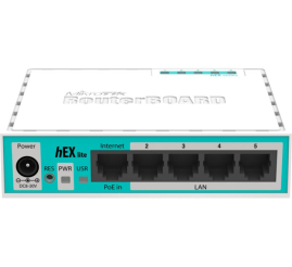 Slika izdelka: MIKROTIK hEX lite RB750R2 5-port 10/100 usmerjevalnik-router