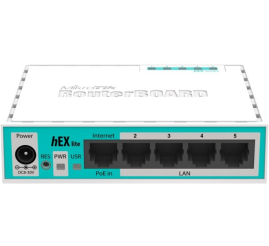 Slika izdelka: MikroTik hEX lite usmerjevalnik (RB750r2)