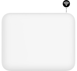 Slika izdelka: MILL panelni konvekcijski radiator Wi-Fi 400W bel jeklo PA400WIFI4