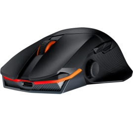 Slika izdelka: Miš Asus brezžična + Bluetooth Chakram X Origin optična gaming 11 gumbov 36000DPI RGB črna (90MP02N1-BMUA00)