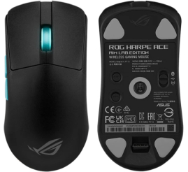 Slika izdelka: Miš Asus brezžična Harpe Ace Aim Lab Edition optična gaming 54g 36000DPI RGB črna (90MP02W0-BMUA00)
