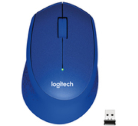 Slika izdelka: Miš Logitech brezžična optična M330 modra silent plus (910-004910)