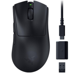 Slika izdelka: Miš Razer brezžična DeathAdder V3 Hyperspeed optična gaming 8 gumbov 26000DPI črna (RZ01-05140100-R3G1)