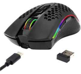Slika izdelka: Miš Redragon brezžična, USB Storm M808 Pro optična gaming 16000DPI RGB črna (10102)