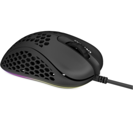 Slika izdelka: Miš UVI USB Lust optična 16000DPI RGB črna (UVILUSTBL)