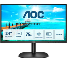 Slika izdelka: Monitor AOC 60,5 cm (23,8") 24B2XDM 1920x1080 75Hz VA 4ms VGA DVI  3H NTSC72% AdaptiveSync