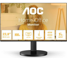 Slika izdelka: Monitor AOC 68,6 cm (27,0") 27B3CF2 1920x1080 100Hz IPS 1ms HDMI USB-C 65W 2xUSB3.2 Zvočniki  sRGB101% AdaptiveSync BasicLine