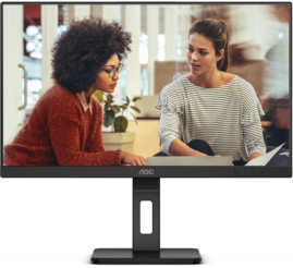 Slika izdelka: Monitor AOC 68,6 cm (27,0") Q27E3UMF 2560x1440 75Hz VA 4ms HDMI DisplayPort 2xUSB3.2 Pivot Zvočniki  3H AdaptiveSync Essential