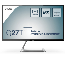 Slika izdelka: Monitor AOC 68,6 cm (27,0") Q27T1 2560x1440 75Hz IPS 5ms 2xHDMI DisplayPort  sRGB 107%