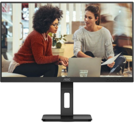 Slika izdelka: Monitor AOC 68,6 cm (27,0") U27E3UF 3840x2160 IPS 4ms 2xHDMI DisplayPort 4xUSB3.2 Pivot Zvočniki  3H DCI-P3-96% AdaptiveSync