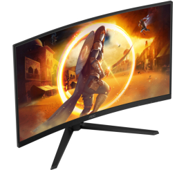 Slika izdelka: Monitor AOC 80 cm (31,5") CQ32G4VE 2560x1440 Curved Gaming 180Hz Fast-VA 0,5ms 2xHDMI DisplayPort  sRGB124,2% AdaptiveSync HDR10