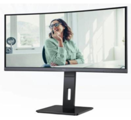 Slika izdelka: Monitor AOC 86,4 cm (34,0") CU34P3CV 3440x1440 Curved 100Hz VA 4ms HDMI DisplayPort USB-C 65W 4xUSB3.2 HAS Zvočniki 2x5W  3H RJ45 KVM