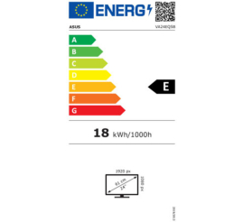Slika izdelka: Monitor Asus 60,5 cm (23,8") VA24EQSB 1920x1080 75Hz IPS 5ms VGA HDMI DisplayPort 2xUSB3.2 Pivot Zvočniki  NTSC72%