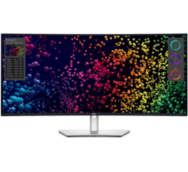 Slika izdelka: Monitor Dell 100,8 cm (39,7") U4025QW 5120x2160 Curved 120Hz IPS 5ms HDMI DisplayPort Thunderbolt4 USB-C 140W Thunderbolt4-Out 5xUSB3.2 2xUSB-C-Out HAS Zvočniki 2x9W  3H DCI-P3-98% RJ45 KVM