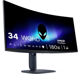 Slika izdelka: Monitor Dell 86,4 cm (34,0") AW3425DWM 3440x1440 Curved Gaming 180Hz VA 1ms 2xHDMI DisplayPort 2xUSB3.2 HAS  3H DCI-P3-95% AdaptiveSync FreeSync Premium HDR400 Alienware