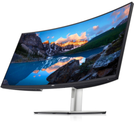 Slika izdelka: Monitor Dell 95,2 cm (37,5") U3821DW 3840x1600 Curved IPS 5ms 2xHDMI DisplayPort USB-C 90W 4xUSB3.2 USB-C-Out HAS Zvočniki 2x9W  3H DCI-P3-95% RJ45 KVM UltraSharp