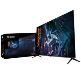 Slika izdelka: Monitor GigaByte 120,6 cm (47,5") FO48U 3840x2160 Gaming 120Hz OLED 1ms 2xHDMI DisplayPort USB-C 2xUSB3.0 Zvočniki  sRGB130% FreeSync Premium HDR10