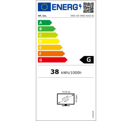 Slika izdelka: Monitor HP 113 cm (44,5") E45c G5 5120x1440 Curved 165Hz VA 3ms HDMI DisplayPort 2xUSB-C 100W 4xUSB3.2 HAS Zvočniki 2x3W  3H sRGB99% FreeSync Premium RJ45 6500K