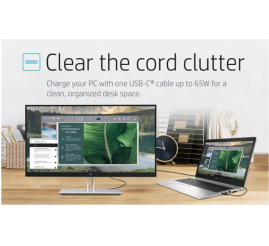 Slika izdelka: Monitor HP 60,5 cm (23,8") E24u G4 1920x1080 IPS 5ms HDMI DisplayPort USB-C 65W DP-Out 4xUSB3.2 Pivot  3H sRGB99%