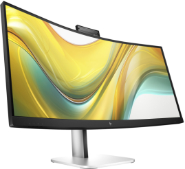 Slika izdelka: Monitor HP 86,4 cm (34,0") 534pm 3440x1440 Curved konferenca 100Hz VA 5ms HDMI DisplayPort USB-C 100W 3xUSB3.2 USB-C-Out HAS Kamera Zvočniki 4x3W  3H sRGB99% RJ45 S5 Pro