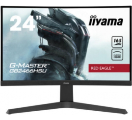 Slika izdelka: Monitor Iiyama 60,5 cm (23,8") GB2466HSU-B1 1920x1080 Curved Gaming 165Hz VA 1ms 2xHDMI DisplayPort 2xUSB2.0 HAS Zvočniki  FreeSync Premium