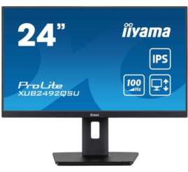 Slika izdelka: Monitor Iiyama 60,5 cm (23,8") XUB2492QSU-B1 2560x1440 100Hz IPS 0,5ms HDMI DisplayPort 4xUSB3.2 Pivot Zvočniki  sRGB99% FreeSync ProLite