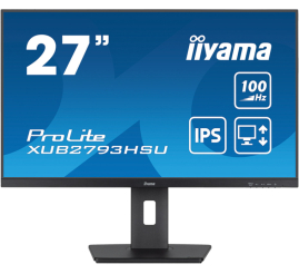 Slika izdelka: Monitor Iiyama 68,6 cm (27,0") XUB2793HSU-B7 1920x1080 100Hz IPS 1ms HDMI DisplayPort 2xUSB2.0 Pivot Zvočniki  sRGB96% AdaptiveSync ProLite