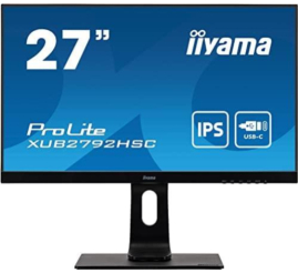 Slika izdelka: Monitor Iiyama 68,6 cm (27,0") XUB2792HSC-B1 1920x1080 75Hz IPS 4ms HDMI DisplayPort USB-C 65W 2xUSB3.0 Zvočniki  sRGB99%