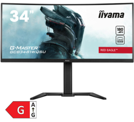 Slika izdelka: Monitor Iiyama 86,4 cm (34,0") GCB3481WQSU-B1 3440x1440 Curved Gaming 180Hz VA 0,3ms 2xHDMI 2xDisplayPort 4xUSB3.2 HAS Zvočniki  FreeSync Premium HDR400 G-Master