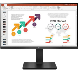 Slika izdelka: Monitor LG 60,5 cm (23,8") 24BP450S-B 1920x1080 75Hz IPS 5ms VGA HDMI DisplayPort Pivot Zvočniki  NTSC72%