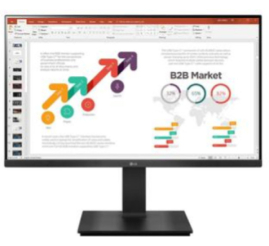 Slika izdelka: Monitor LG 60,5 cm (23,8") 24BP450Y-B 1920x1080 75Hz IPS 5ms VGA HDMI DisplayPort Pivot  NTSC72%