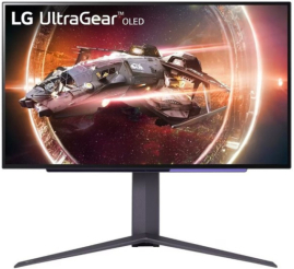 Slika izdelka: Monitor LG 68,6 cm (27,0") 27GS95QE-B 2560x1440 Gaming 240Hz OLED 0,03ms 2xHDMI DisplayPort 2xUSB3.0 Pivot  DCI-P3-98% FreeSync Premium G-Sync Compatible HDR400 UltraGear